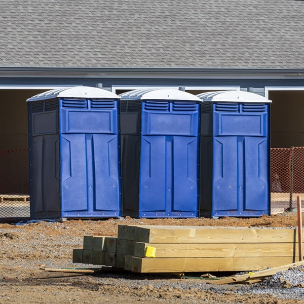 what is the expected delivery and pickup timeframe for the porta potties in Means